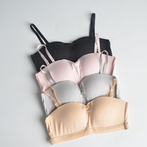 Broken Yard clear cabin Breasted Underwear Female small breasted removable adjusting shoulder strap No steel ring bra Anti-walk light wrap chest