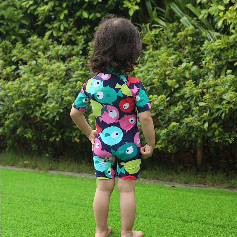 Đồ bơi trẻ em cá nhỏ sago yêu em bé áo tắm một mảnh cô gái nhỏ áo tắm mùa xuân nóng cô gái áo chống nắng áo tắm đồ bơi sexy cho bé
