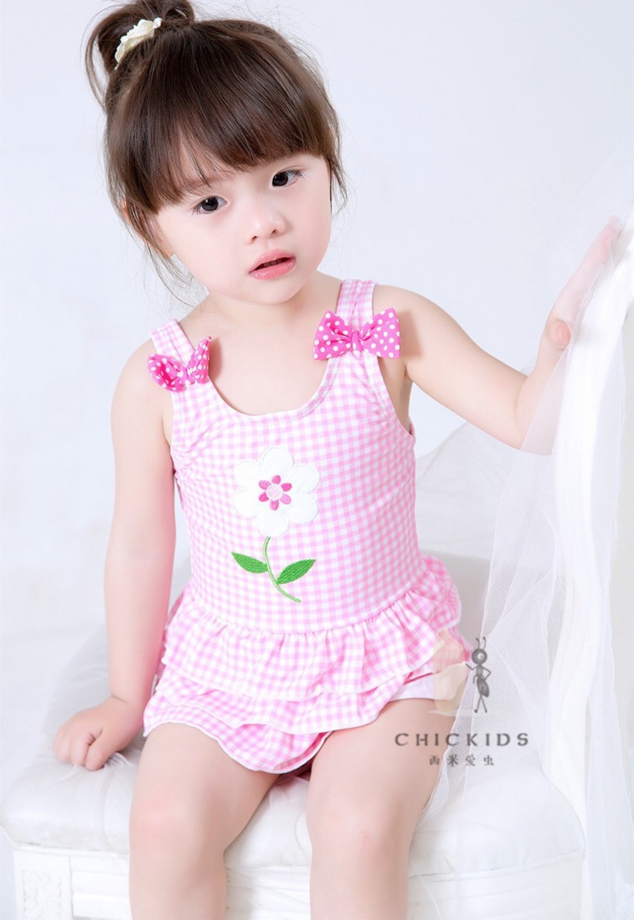 Áo tắm trẻ em nữ simi tình yêu sâu bé áo tắm nàng tiên cá cô gái heo áo tắm cô gái Xiêm chia áo tắm đồ bơi cho bé gái 10 tuổi