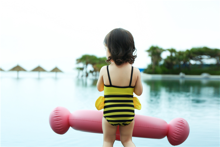 Đồ bơi trẻ em cô gái sago yêu côn trùng ong cô gái nhỏ đồ bơi trẻ em đồ bơi nữ bé 0-1 tuổi do boi cho be gai