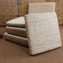 Straw woven futon thickened cushion Worship Buddha Japanese meditation meditation square Tatami household floor Bay window rattan mat