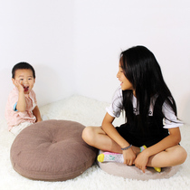 Linen futon cushion thickened round fabric floor Worship meditation cushion Balcony bay window Tatami cushion