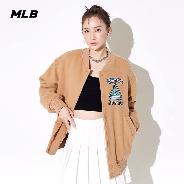 ເຄົາເຕີພາຍໃນປະເທດ MLB ຜູ້ຊາຍແລະແມ່ຍິງຄູ່ຜົວເມຍລະດູຫນາວໃຫມ່ retro casual baseball jacket jacket ແນວໂນ້ມ 3AJPC0124