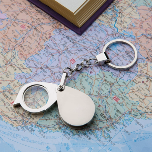 Портативная лупа, брелок, чтение для пожилых людей, креативная карта, увеличение в 10 раз