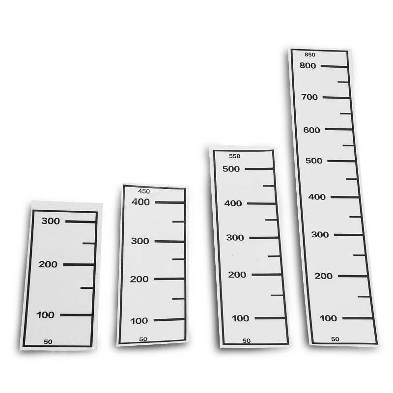 Shaker Scale Stickers, Cocktail Shaker Capacity Waterproof Scale Stickers, Transparent Adhesive Scale Labels, 4 Types Available