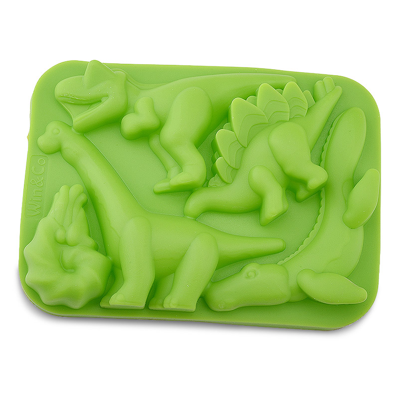 Dinosaur Silicone Gel Ice Mold Chocolate Mold Drink Ice-Making Box Creative Fun Whisky Cocktail Ice Cubes
