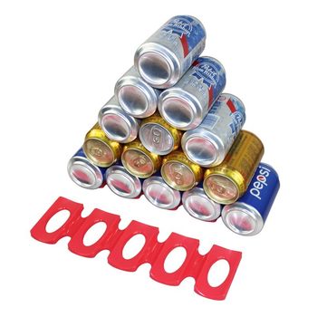 Refrigerator Beer Storage Mat, Cola Can Stacking Mat, Beverage Storage Rack, Anti-Tip Beer Mat, Silicone Bottle Holder
