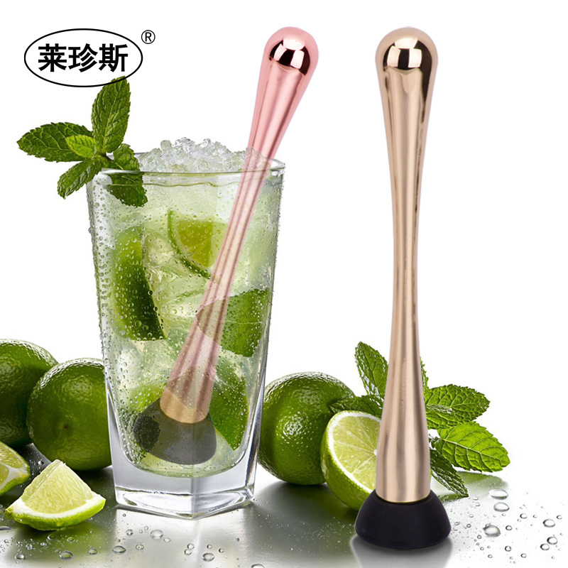 Stainless steel crushed with crushed ice hammer stirring stick moguchi Cocktail Ice Hammer Press Mint Lemon Mashed and Crushed Stick