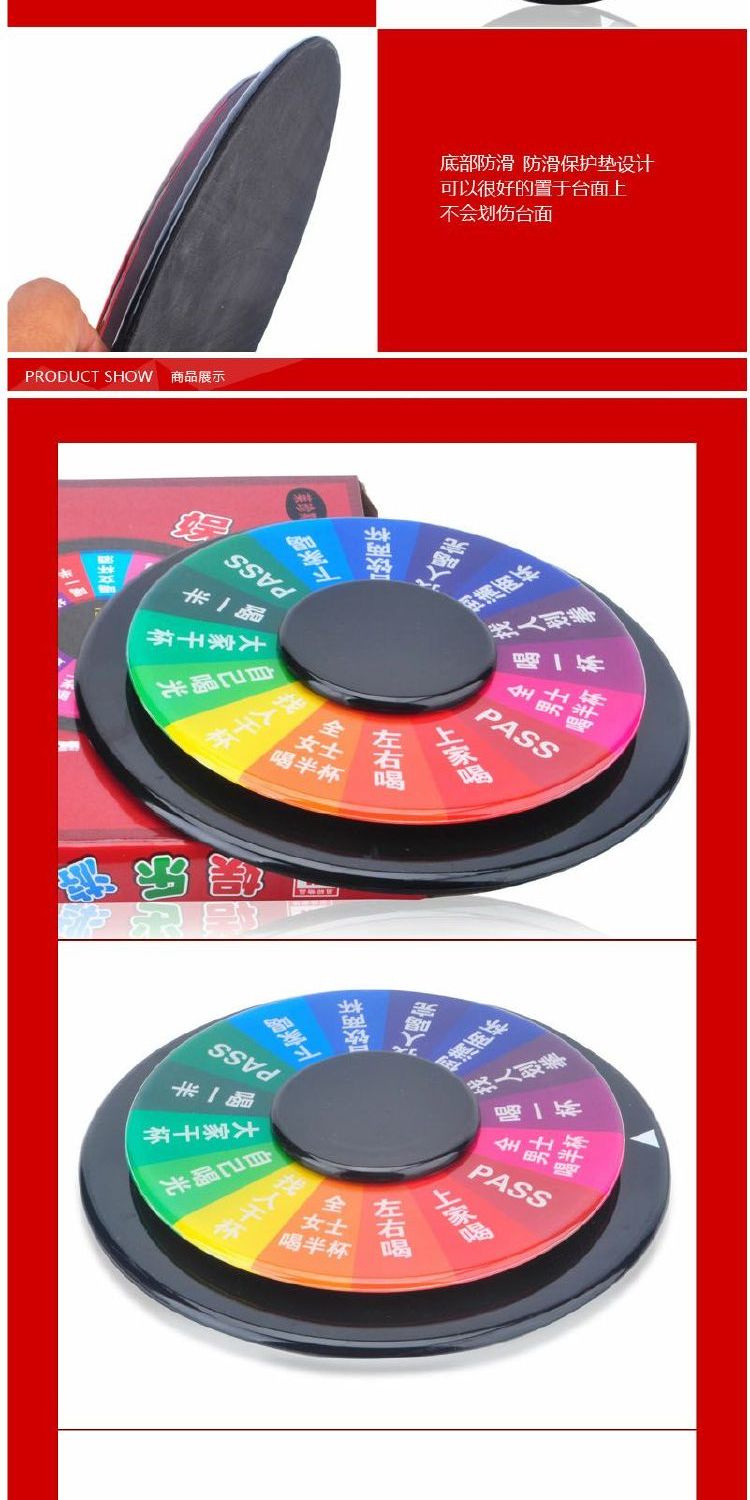 Đầy màu sắc acrylic karaoke giải trí thanh uống trò chơi bàn xoay giá rượu uống bữa tiệc tối bộ rượu - Rượu vang ly vang