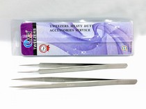  Extended polished straight tweezers Swiss technology to create durable super hard precision instrument clip vinyl use