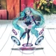 Hatsune Miku Anime Ngoại vi Chân đế Acrylic Trang trí làm bằng tay Mặt dây chuyền Miku Quà tặng sinh nhật - Carton / Hoạt hình liên quan