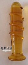 YF0655 Sex anal dilator Crystal masturbation stick phallic massage stick fairy glass posterior anal plug