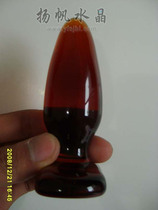 2675 Crystal phallus female posterior anal plug comfort glass fairy stick out anal plug sex toys