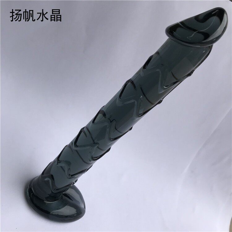 0455 adult supplies glass crystal women warmed up to masturbation with a masturbation apparatus rear vestibular anal plug