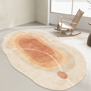 Irregular special-shaped living room carpet household anti-slip and water-absorbent