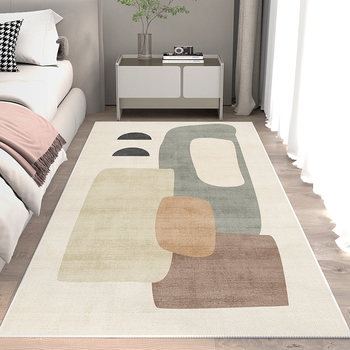 Bedside carpet thickened bedroom living room carpet high-end bedside sofa coffee table blanket striped foot mat bay window floor mat