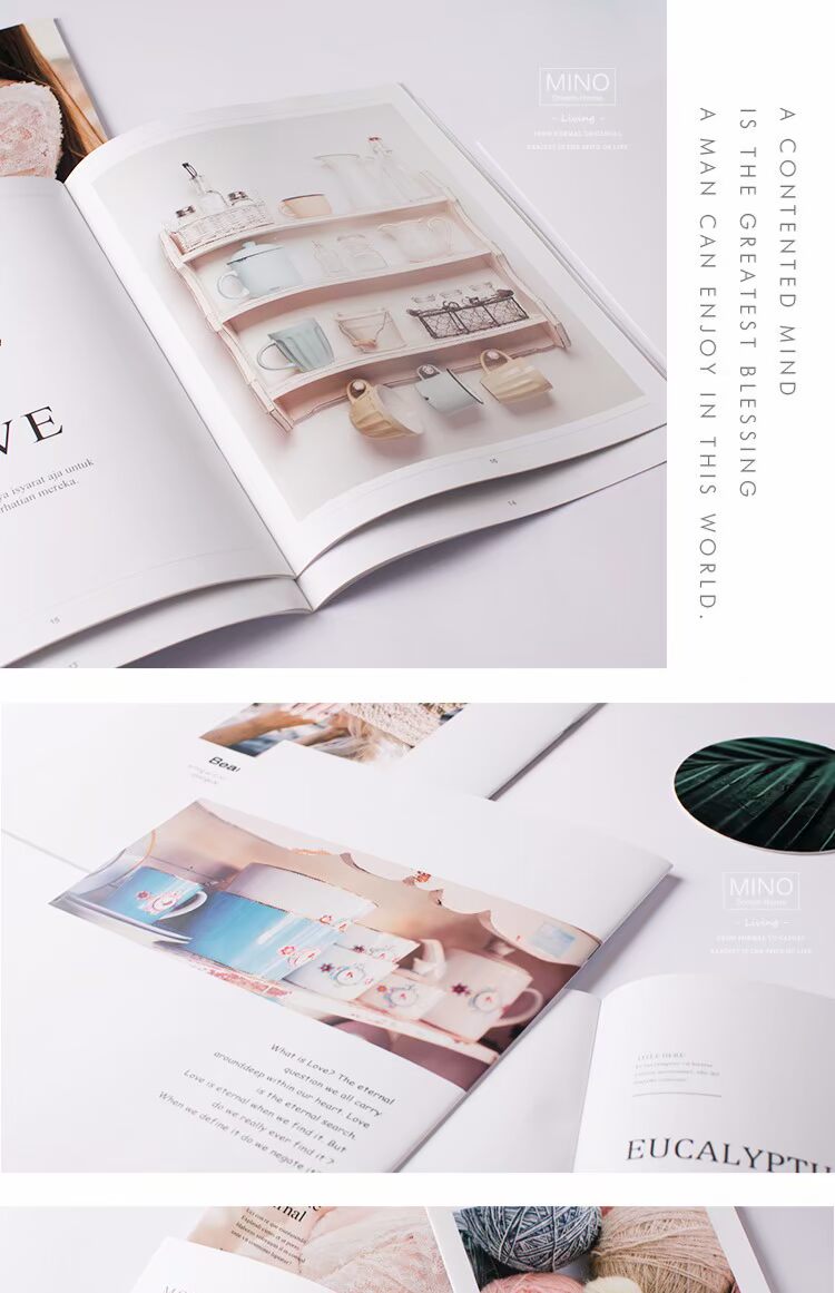 Tạp chí nhỏ tiếng Bắc Âu tạp chí tiếng Anh album đạo cụ nhiếp ảnh nền giấy mỹ phẩm sành ăn nhiếp ảnh trang trí nền đồ dcor quán cà phê