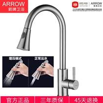 Wrigley sink faucet 304 stainless steel pull sink faucet kitchen pumping nozzle