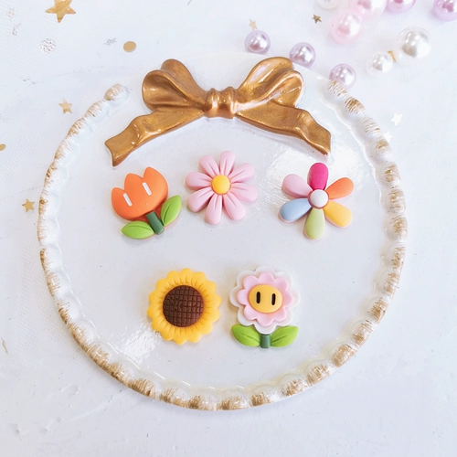 Милая заколка для волос с экстрактом подсолнечника, магнит на холодильник, в цветочек, «сделай сам»