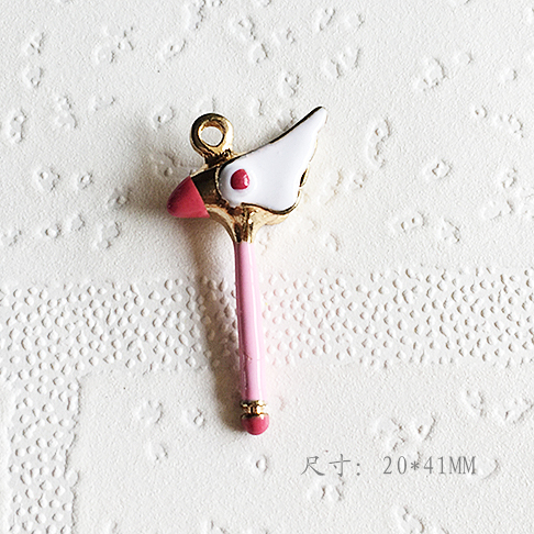 No. 4diy parts Pendant solar system Soft girl Sakura Wand  Necklace Sailor Moon moon key Pendant Accessories