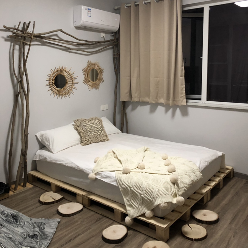 Floor bunk beds Incubed European tender solid wood heaps high machine trays Cushion Bin Plate Logistic Wood Stand Tuck Board Deck plate