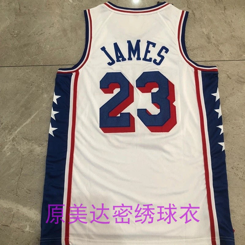 76Ers No. 23 James Jersey Au Embroidered Sportswear Lebron Fully Embroidered Basketball Jersey Vest for Men and Women 76Ers No. 23 James Jersey Au Embroidered Sportswear Lebron Fully Embroidered Basketball Jersey Vest for Men and Women