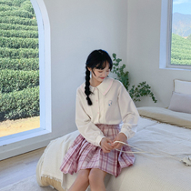 Commoner sauce original cat paw prints sweet college style jk doll collar wild white shirt women 2021 spring new