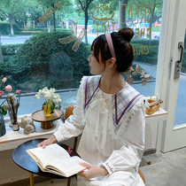 Commoner sauce 2020 spring new original Wan Kite light dress retro white fairy tale long-sleeved dress girl style