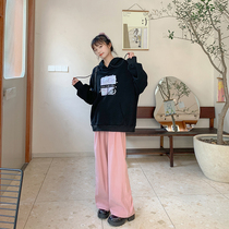 Cloth sauce original vintage corduroy Joker slim high loose mop suit pants women 2021 Autumn New