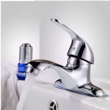 Rotem bathroom full copper hot and cold water surface basin tap hot and cold water mixing valve single to wash the double-hole washbasin tap