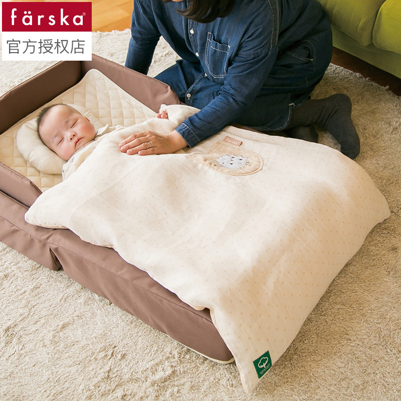 Farska Japanese baby quilt Organic cotton Six-layer yarn cover summer and winter dual-use newborn baby air conditioning quilt cotton