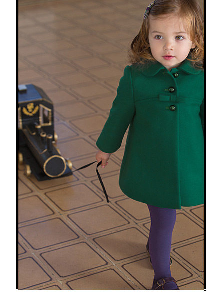 Manteau pour fille GIMETTONI en laine - Ref 2162375 Image 7