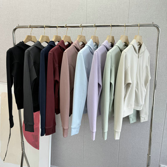 lu家同款运动休闲百搭短款外套卫衣瑜伽服连帽外套女2025早春新款