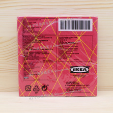 Салфетка/сумка 宜家国内代购 ikea ps 2017 红色印花餐巾纸纸巾面巾纸