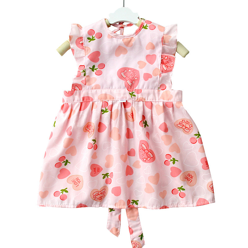 Men's and women's cotton bib eating clothes Baby anti-dressing female baby sleeveless overcoat Waterproof apron Children's painting clothes