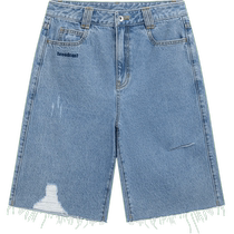Ripped denim shorts womens summer new American loose old shorts DDR2KD51181
