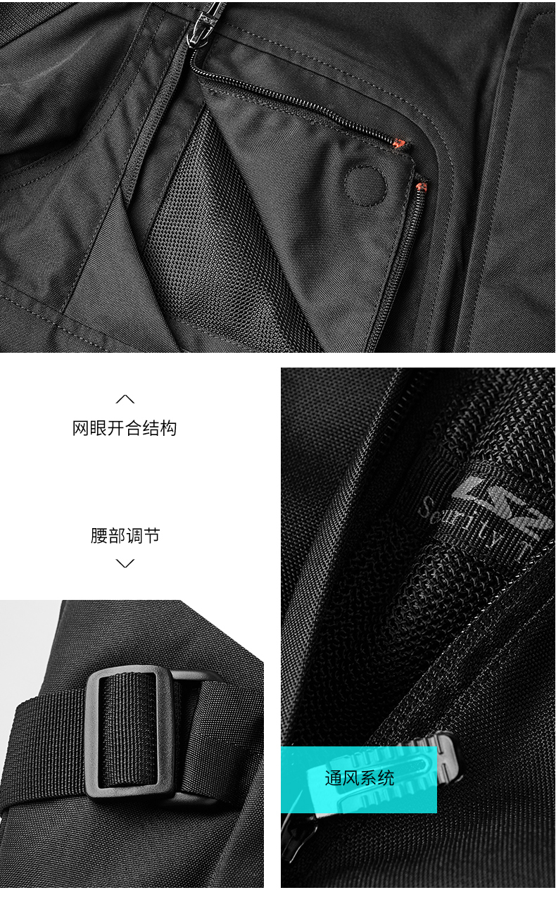 LS2 Jersey Xe máy nam Bộ đồ mô tô hạng nặng Bộ đồ di động nam Bốn mùa Rally Mùa đông ấm áp không thấm nước - Xe máy Rider thiết bị bộ bảo vệ đầu gối