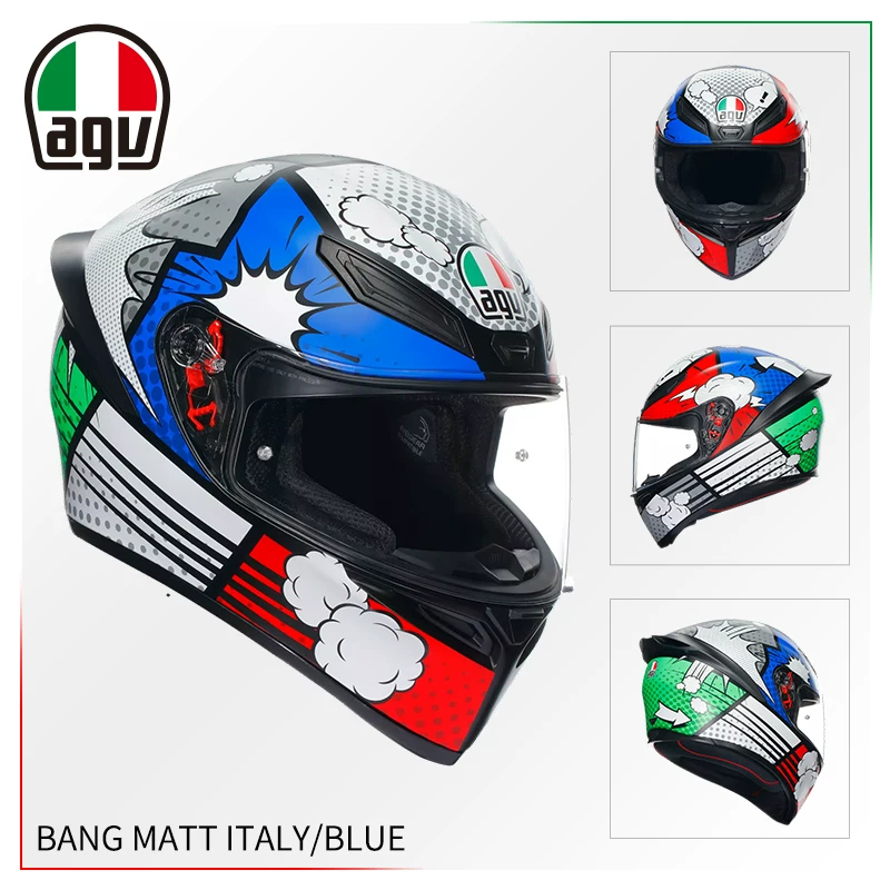 AGV Полушлем, гоночный шлем для мужчин и женщин противотуманной