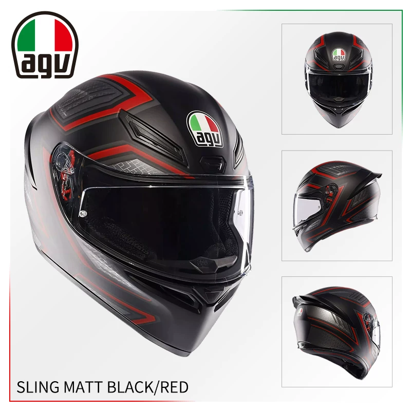 AGV Полушлем, гоночный шлем для мужчин и женщин противотуманной