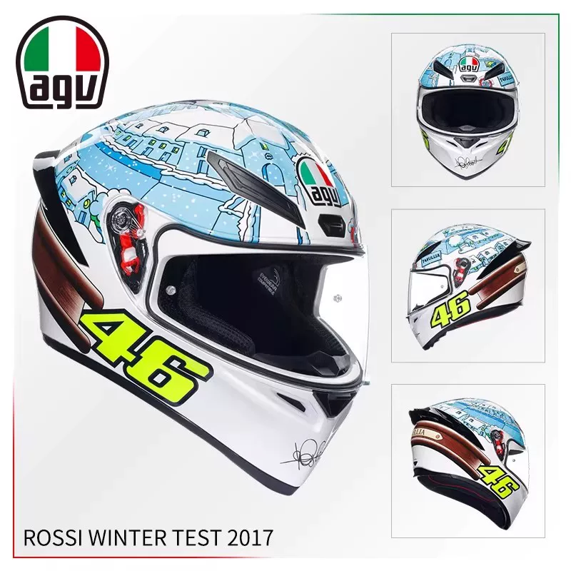AGV Полушлем, гоночный шлем для мужчин и женщин противотуманной
