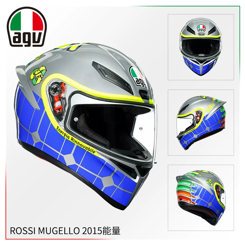 AGV Полушлем, гоночный шлем для мужчин и женщин противотуманной