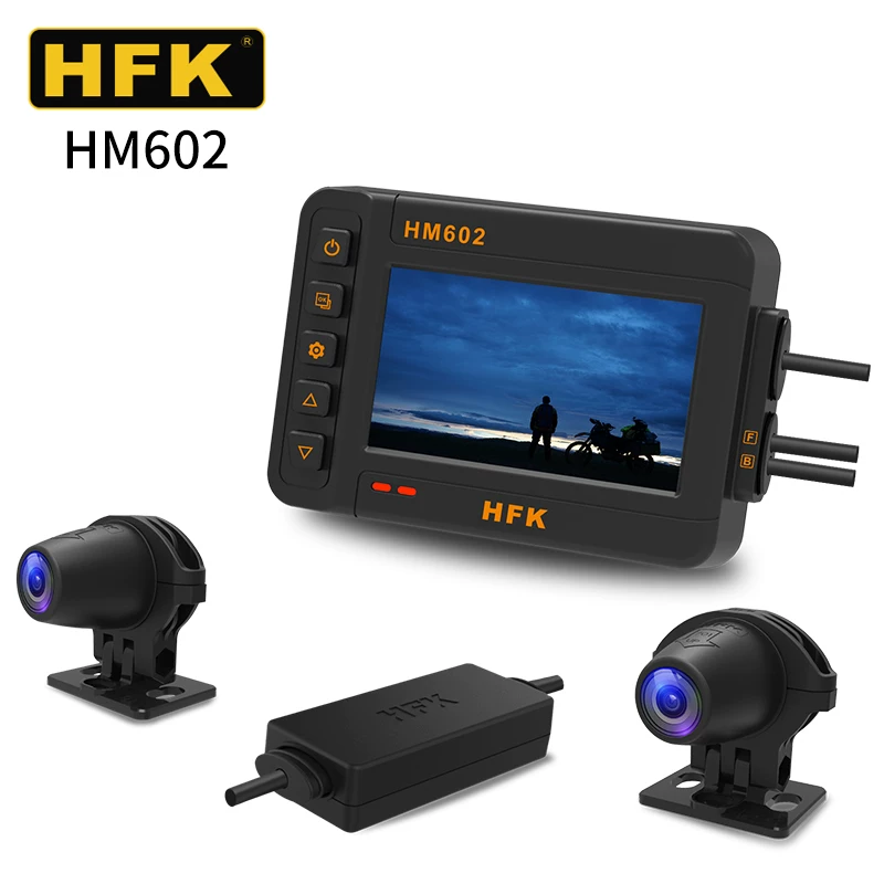 Регистратор мототехники HFK вождения 2K HD запись на мотоцикле путешествие hfk602 hfk502