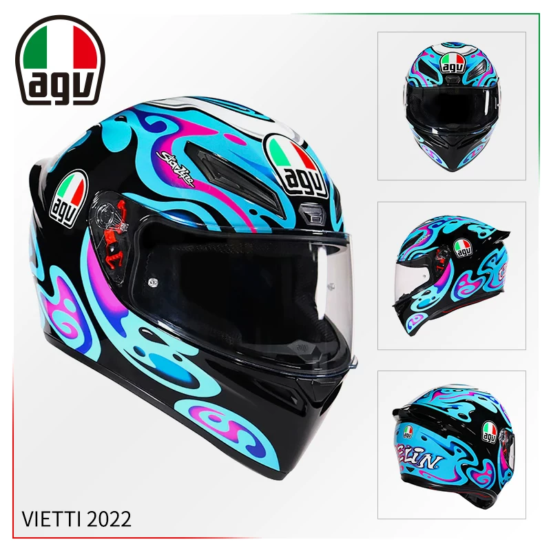 AGV Полушлем, гоночный шлем для мужчин и женщин противотуманной