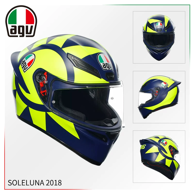 AGV Полушлем, гоночный шлем для мужчин и женщин противотуманной