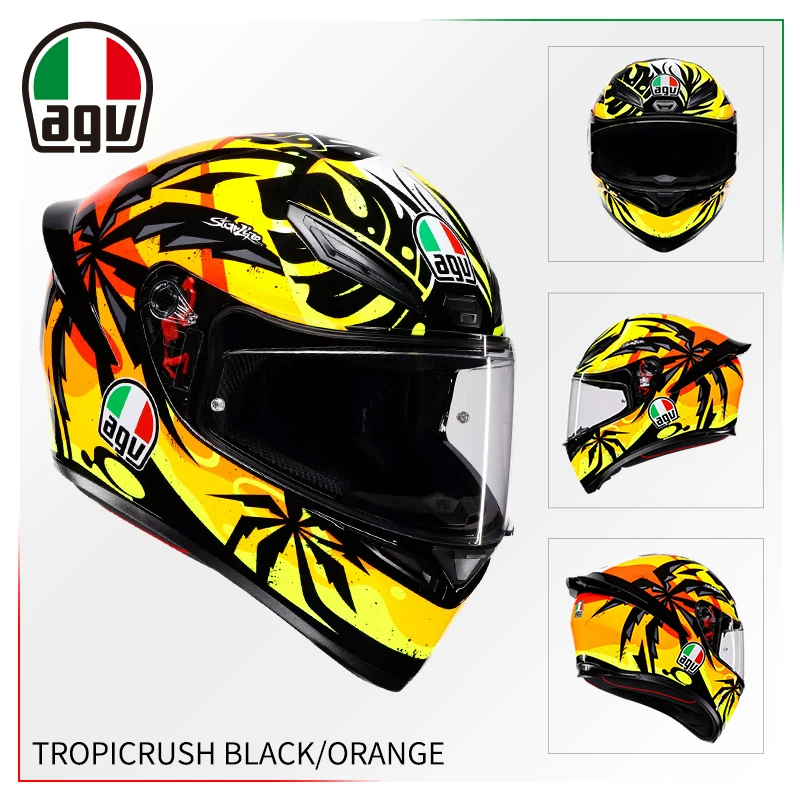 AGV Полушлем, гоночный шлем для мужчин и женщин противотуманной
