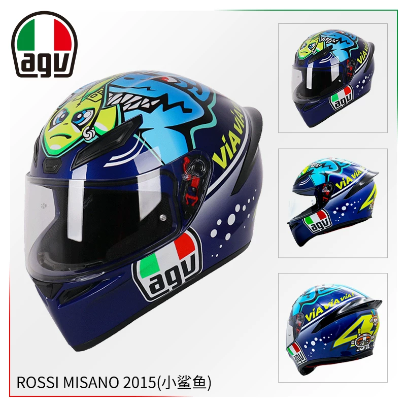 AGV Полушлем, гоночный шлем для мужчин и женщин противотуманной