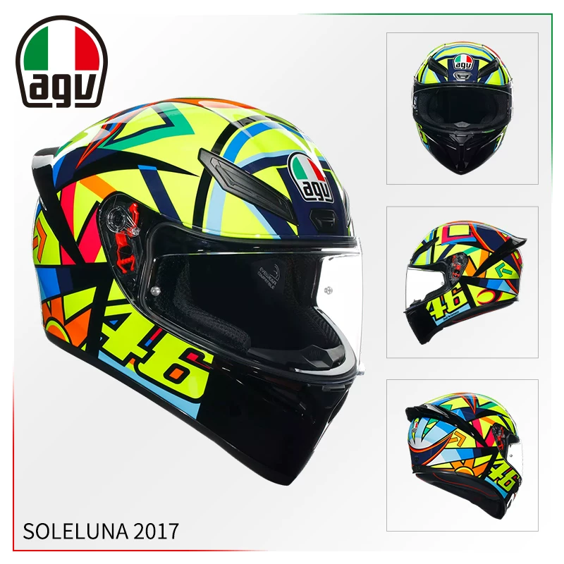 AGV Полушлем, гоночный шлем для мужчин и женщин противотуманной