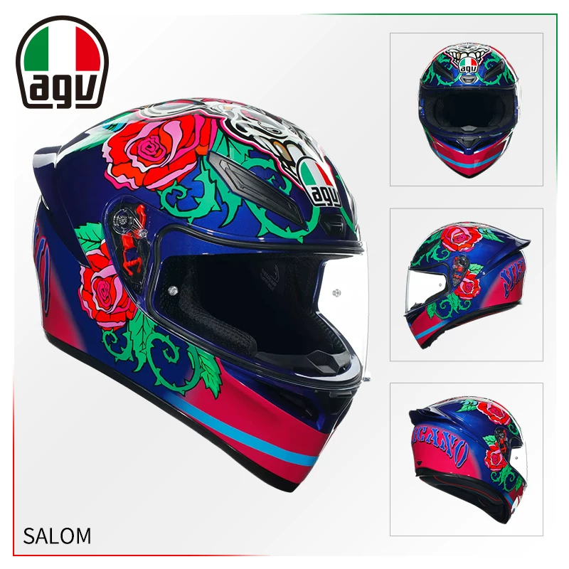 AGV Полушлем, гоночный шлем для мужчин и женщин противотуманной
