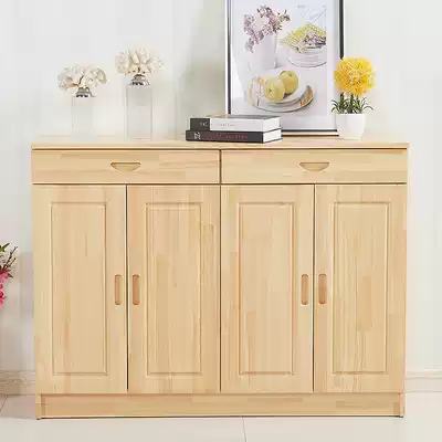 Shoe cabinet solid wood special price, space-saving, small apartment, multi-function entrance, simple ultra-thin pine, simple shoe kitchen