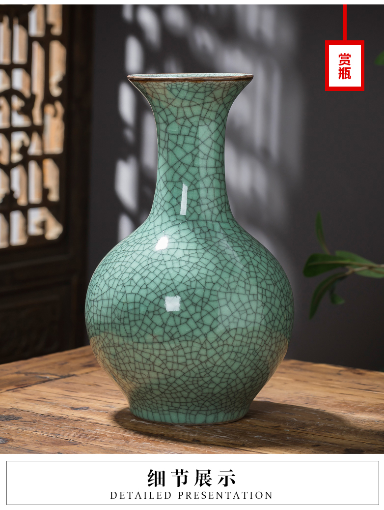 Jingdezhen ceramics up antique vases, flower arranging furnishing articles after classical Chinese style household wine sitting room adornment